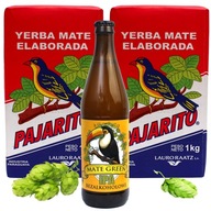 Yerba Mate Pajarito Elaborada Con Palo 2x1kg 2kg + Piwo Mate Green IPA