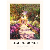 Plakat 80x60 Claude Monet aleja ogród kwiaty malowany sztuka BOHO 30 WZORÓW