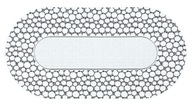 Behúň servítka obrus biely žakárový 50x100 cm