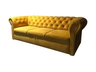 Stylowa sofa chesterfield z funkcją spania