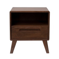 Nočný stolík bukový drevený blum užší nočný stolík s-40 cm orech