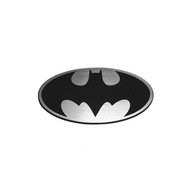 Naklejka Emblemat BATMAN srebrna 57x30mm