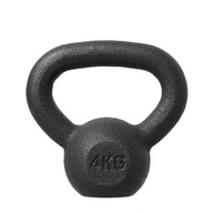 KZG04 BLACK KETTLEBELL ŻELIWNY TRENINGOWY HMS 4KG