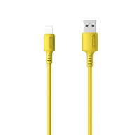 KABEL USB DO IPHONE 3A SOMOSTEL ŻÓŁTY 3100mAh 1.2m ZAMIENNIK