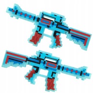 MINECRAFT Puška Pixel modrá