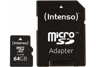 Intenso microSD Card Class 10 64Gb + adapter (3413490)