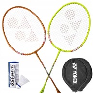 Zestaw do badmintona 2 rakiet Yonex GR-360 + 3 lotki Yonex