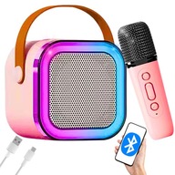 KOMPLET KARAOKE GŁOŚNIK + MIKROFON PRZENOŚNY I BEZPRZEWODOWY BLUETOOTH