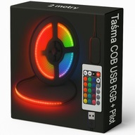 Gamer LED szalag COB TV Monitor USB RGB dugó 2m + Távirányító