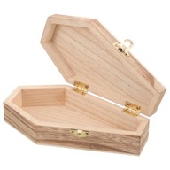 Szkatułka na biżuterię Drewniane pudełka na trumny Cukierki Prezent