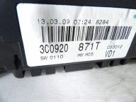 VW PASSAT B6 2.0TDI dials 3C0920871T