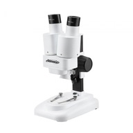 Predný binokulárny stereo mikroskop.