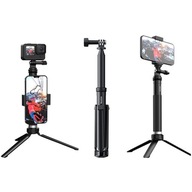Selfie stick Telesin z aluminiowym tripodem do kamer sportowych DJI GoPro