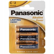 2X Bateria LR14 R14 C PANASONIC Alkaline Power