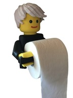 Uchwyt na papier toaletowy LEGO MAN Czarny