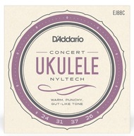 EJ88C Struny Do Ukulele Koncertowego Ciepłe Brzmienie Nyltech D'Addario