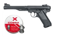 PISTOLET WIATRÓWKA 4,5mm RUGER MARK IV + ŚRUT