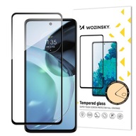 Szkło hartowane 9H na cały ekran Motorola Moto G72 z czarną ramką Full Glue