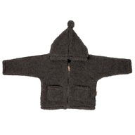 Zaffiro Detská prechodná bunda s kapucňou Meri 110/116 cm Graphite