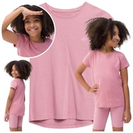 koszulka dziewczęca 4f dziecięca t-shirt bawełna wf dziecięcy r. 152