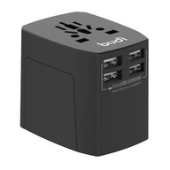 Uniwersalna ładowarka sieciowa / Adapter AC Budi 4x USB, 5A, EU/UK/AUS/US/J