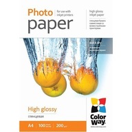 ColorWay High Glossy Photo Paper, 100 sheets, A4,