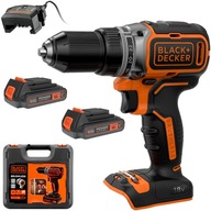 Wiertarko-wkrętarka 18V bezszczotkowa Black+Decker BL186 + aku 2x 2.0Ah