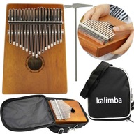 DREWNIANA KALIMBA PRZENOŚNE PIANINO 17 KLAWISZY PL INSTRUMENT AFRYKAŃSKI