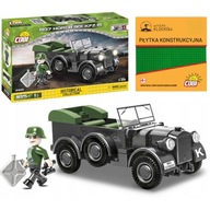 KLOCKI COBI 2405 SAMOCHÓD HORCH 901 KFZ.15 1937 i PŁYTKA KONSTRUKCYJNA