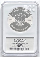 20 zł - 2014 - Patrioci Obywatele 1944 GCN PR70