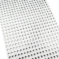 KOLÍK S KRYŠTÁLIKOM strieborné 8 mm 220 ks