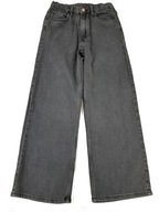 Spodnie jeans szerokie H&M r 134/140