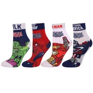 4x Dlhé detské ponožky Avengers MARVEL