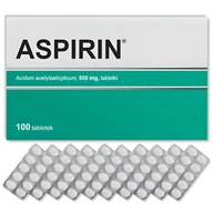 ASPIRIN 500 mg kwas acetylosalicylowy 100 tabl, lek przeciwbólowy, IMPORT