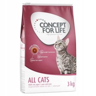 Sucha karma dla kota 2kg Concept for Life All Cats kurczak (5x400g) 2kg!!!