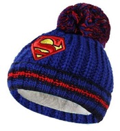 Detská zimná teplá čiapka SUPERMAN s kožušinou pre chlapca