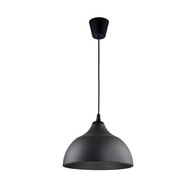 Lampa Sufitowa CAP NEW Czarny Metalowy Klosz 1xE27 34cm Lampa Wisząca Pokój