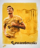 LEWANDOWSKI FC BARCELONA - Obraz NIKE Art PREMIUM!