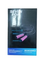 Skakanka Seven for 7 fitness 280 cm Czarna różowy