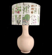 Ceramiczna lampa stołowa botanika 57 cm