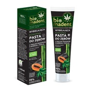 Konopna, wybielająca pasta do zębów z węglem drzewnym i papają - BioMadent