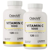 OstroVit Vitamín C 1000 mg 120 kapsúl - Zdravie Imunita Antioxidácia