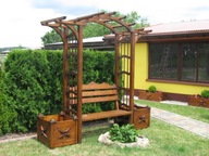 PERGOLA PERGOLA OGRODOWA DREWNIANA PERGOLE TREJAŻ