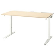 IKEA MITTZON Písací stôl 140x80 cm dyha breza / biela