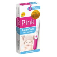 Pink Super Czuły Test ciążowy strumieniowy, 1 sztuka