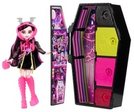 MONSTER HIGH STRAŠIDELNÉSEKRETY DRACULAURA S3 NEÓNOVÁ HNF78