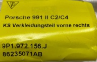 PORSCHE 991 RH hadice nárazníku předek 9P1972156J