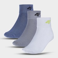 4F 4FJWSS24USOCM253 32-35 MULTI 9 (36-38) Detské ponožky viacfarebné