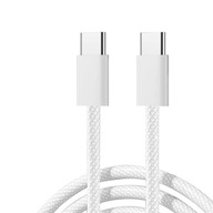 KABEL USB C - C 2M 60W PRZEWÓD ŁADOWANIA W OPLOCIE IPHONE 15