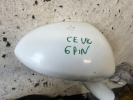 OPEL CORSA E mirror right 6 PIN ASYSTENT BIALE ANGIELSKIE UK
